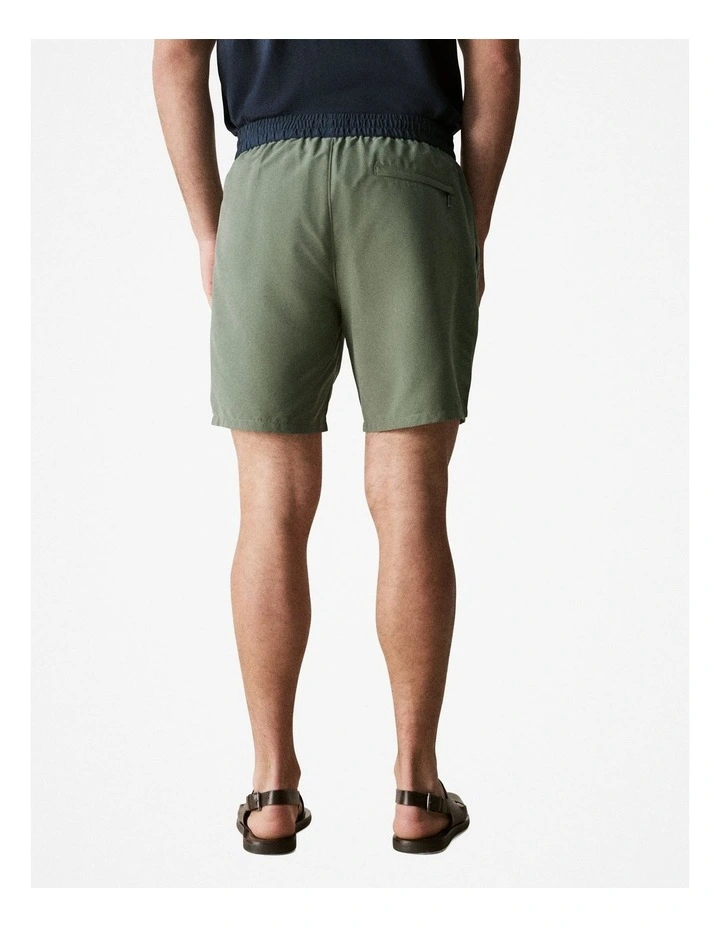 Essential Swim Short in Khaki Green image 3