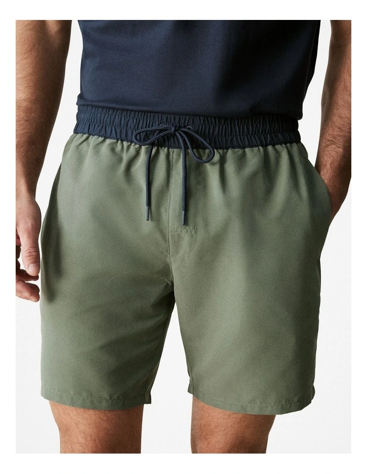Essential Swim Short in Khaki Green image 4