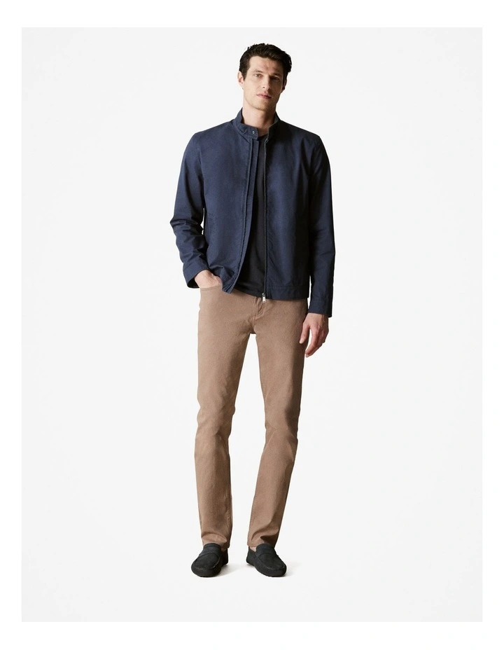 Cotton Twill Harrington in Navy image 2