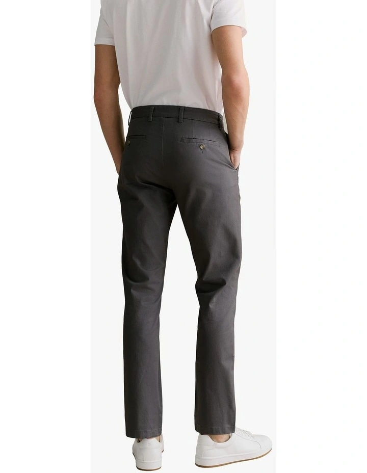 Regular Fit Chino Pant in Charcoal image 4