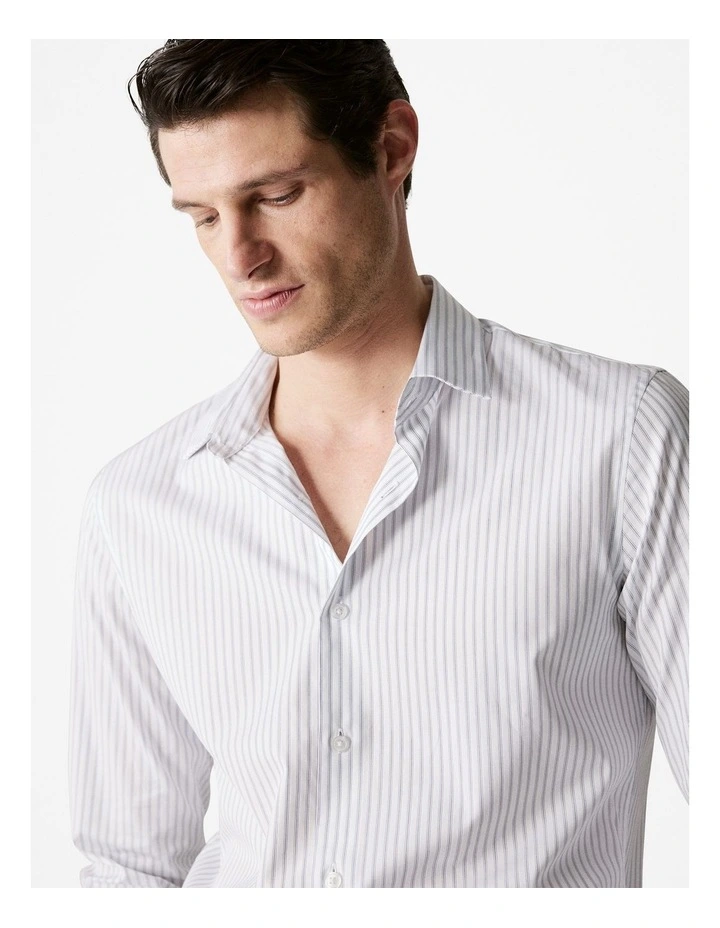 Ticking Stripe Western Shirt