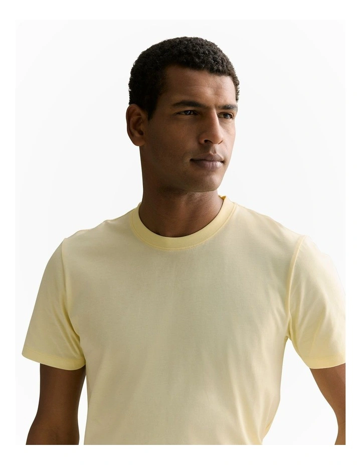 Organically Grown Cotton Crew T-shirt in Sorbet image 3