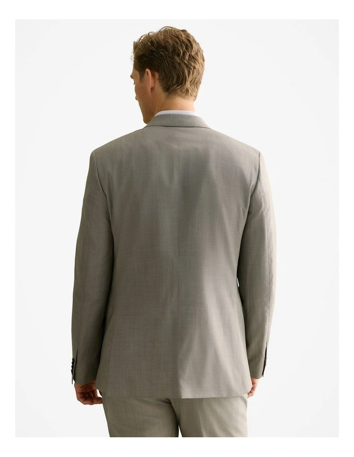 Regular Fit Italian Wool Blazer in Cement image 4