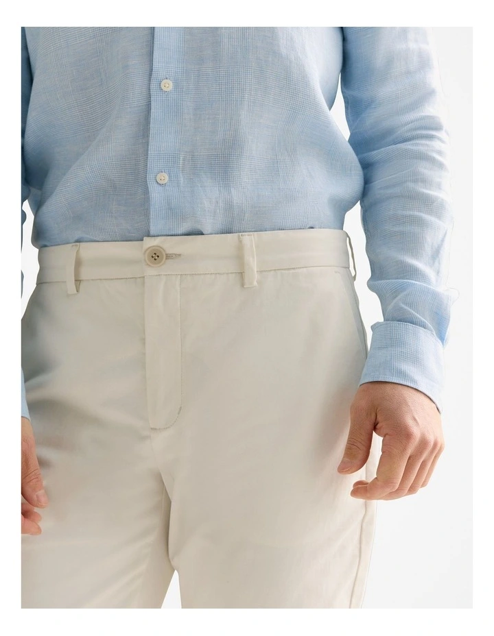 Regular Fit Modern Chino Pant in White image 3