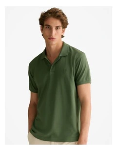 Classic Pique Monogram Polo in Ivy