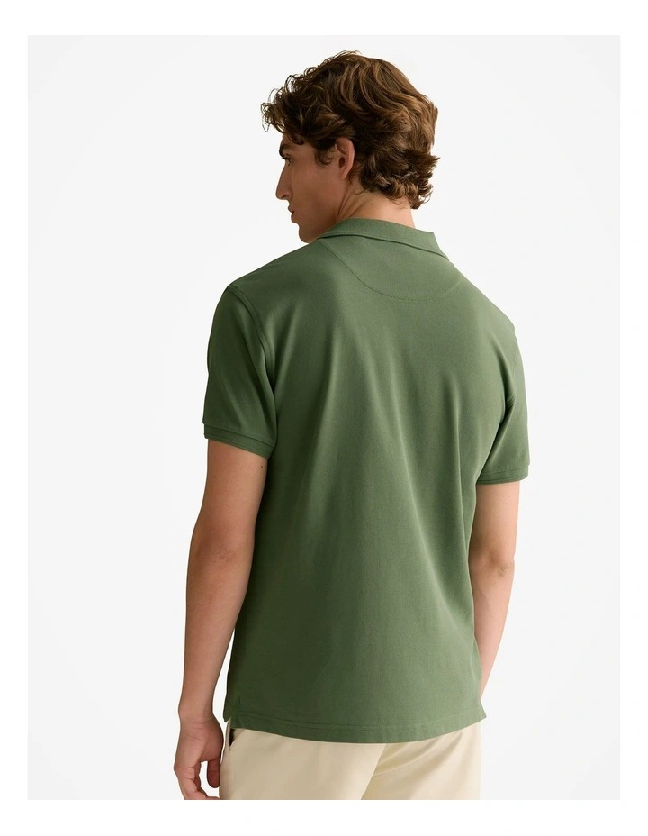 Classic Pique Monogram Polo in Ivy image 4
