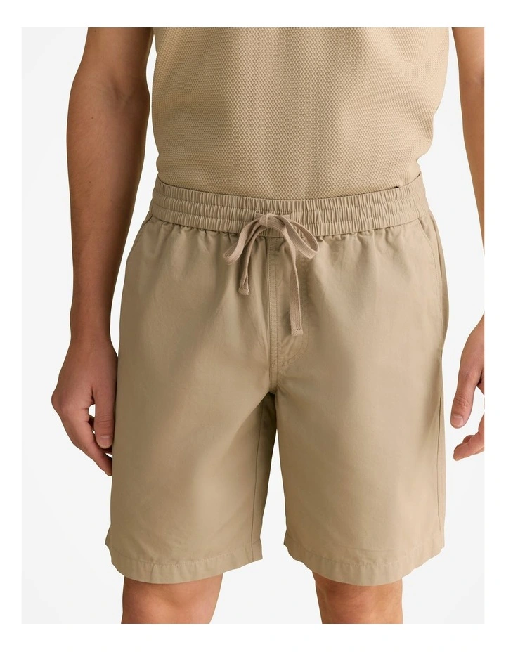 Organically Grown Cotton Twill Pull On Short in Barley image 6
