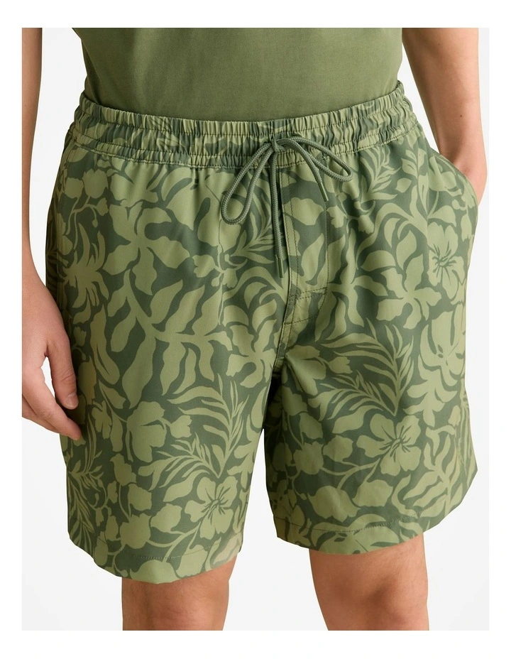 Floral Swim Short in Ivy image 3