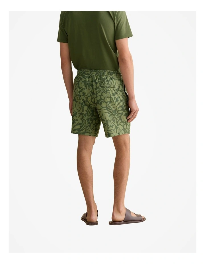 Floral Swim Short in Ivy image 4