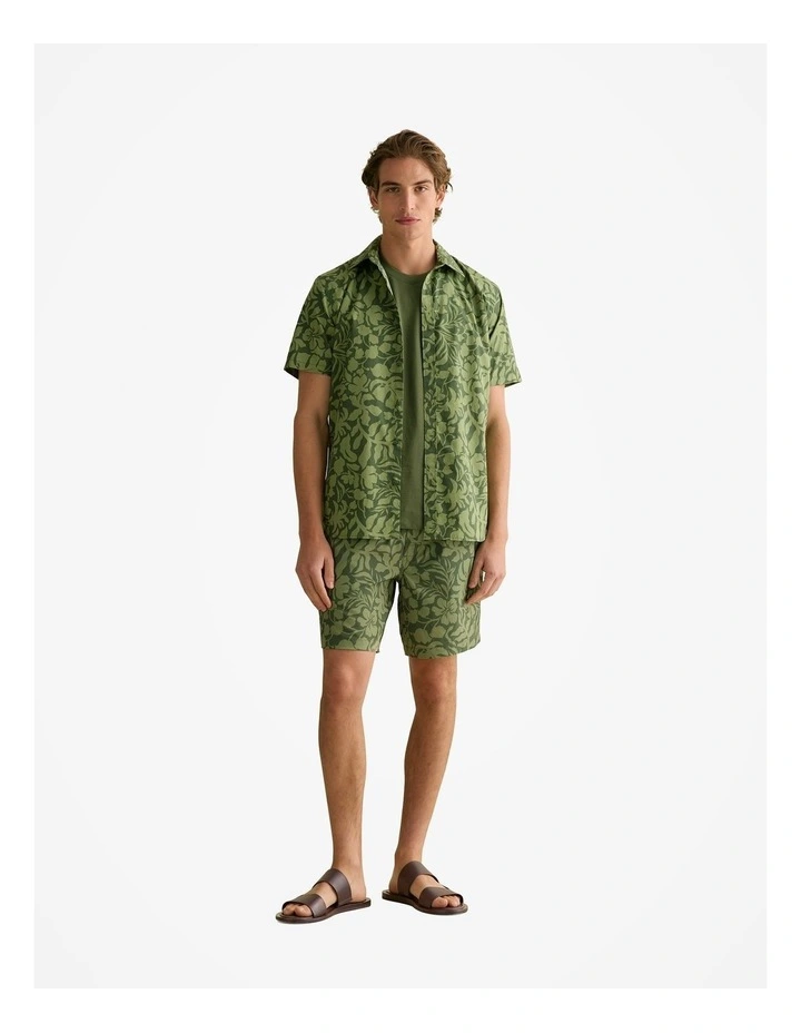 Floral Swim Short in Ivy image 5