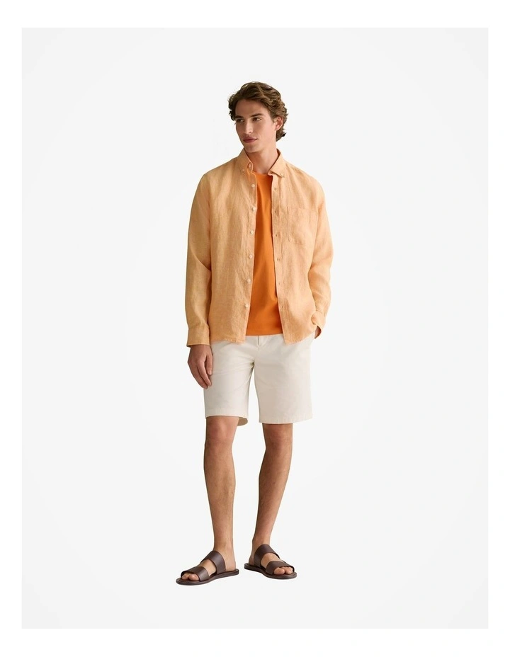 Organically Grown Cotton Crew T-shirt in Rich Orange image 3