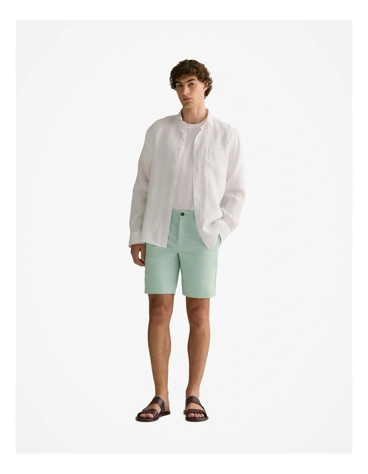 Cotton Twill Chino Short in Arctic Blue image 2