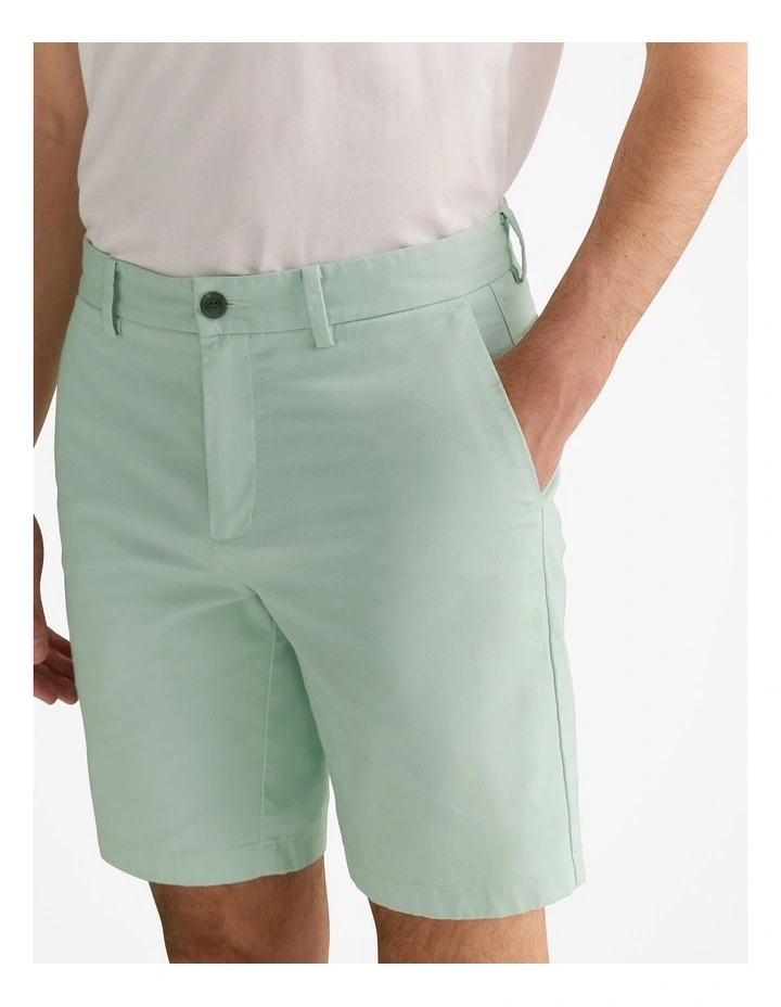 Cotton Twill Chino Short in Arctic Blue image 3