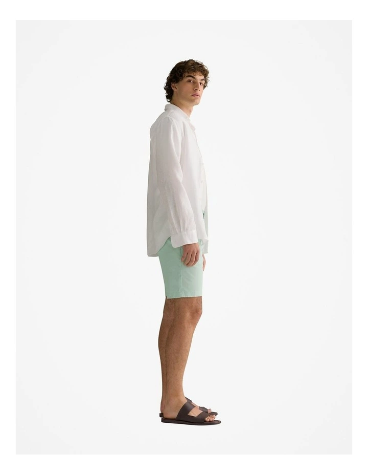 Cotton Twill Chino Short in Arctic Blue image 4