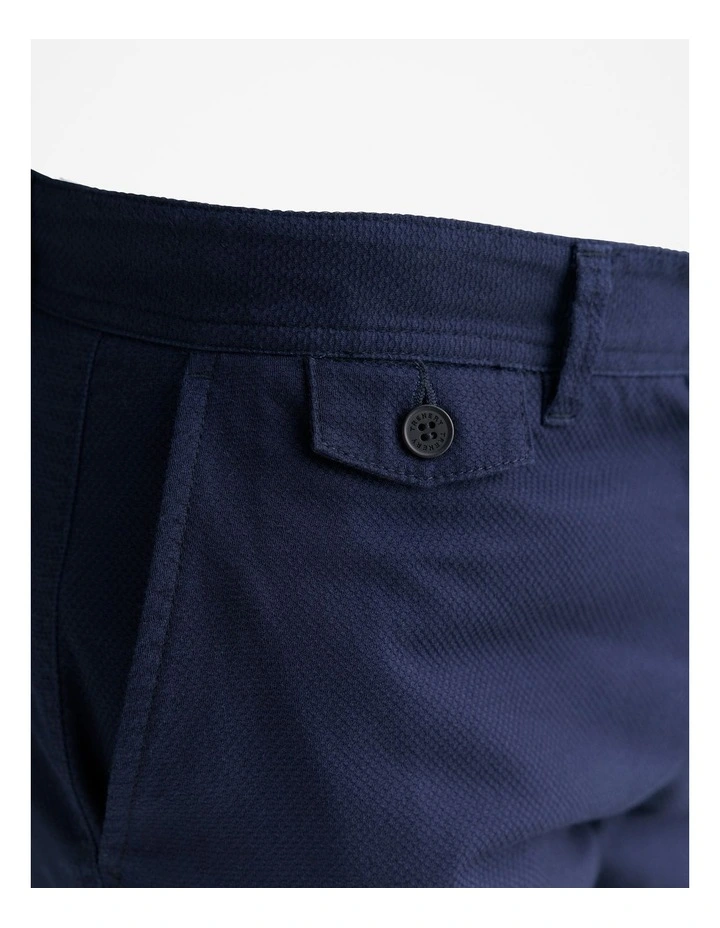 Slim Fit Cotton Dobby Twill Chino in Strong Blue image 3