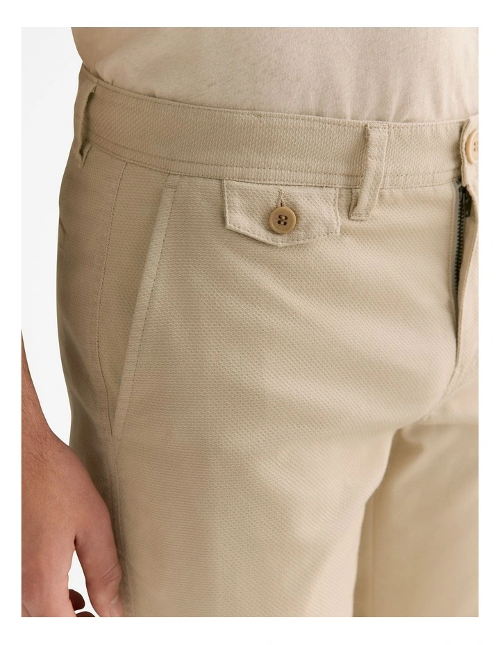 Slim Fit Cotton Dobby Twill Chino in Fawn image 3