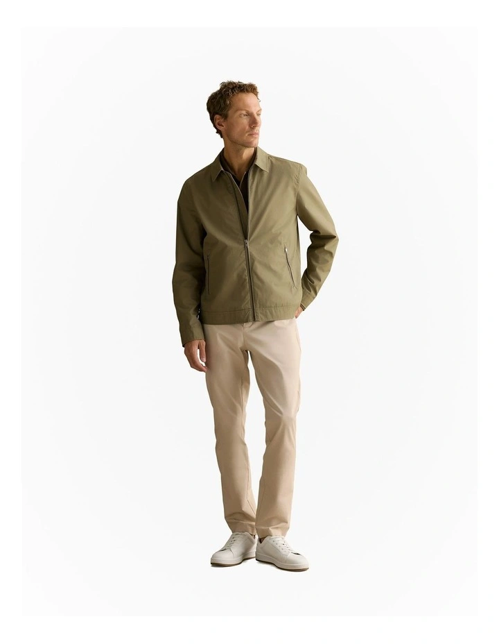 Cotton Harrington Jacket in Olive Smoke image 6