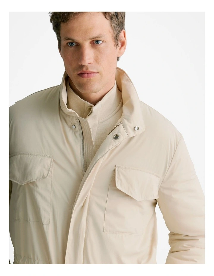 Longline Technical Field Jacket in Fawn image 3