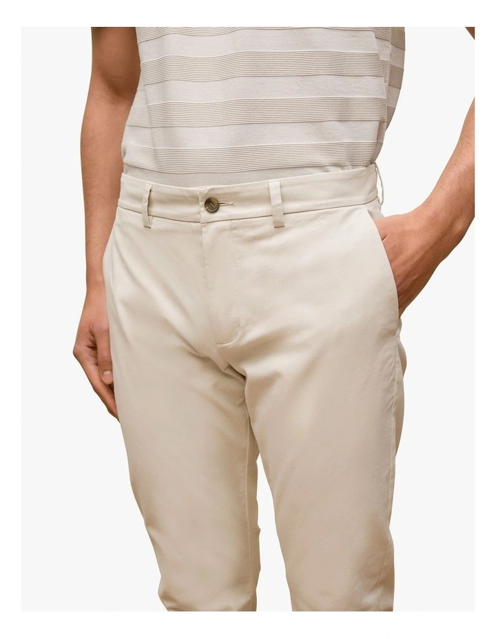 Regular Fit Modern Chino Pant in Stone image 3