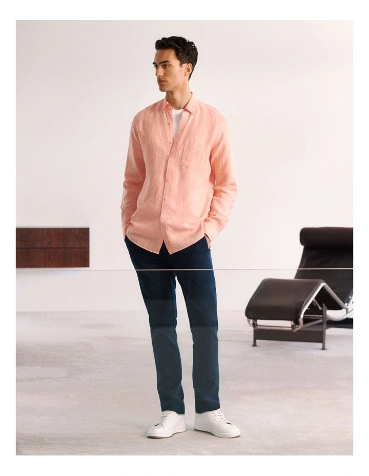 Soft Drawcord Chino in Navy image 2