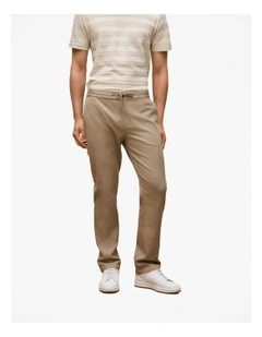 Soft Drawcord Chino in Clove