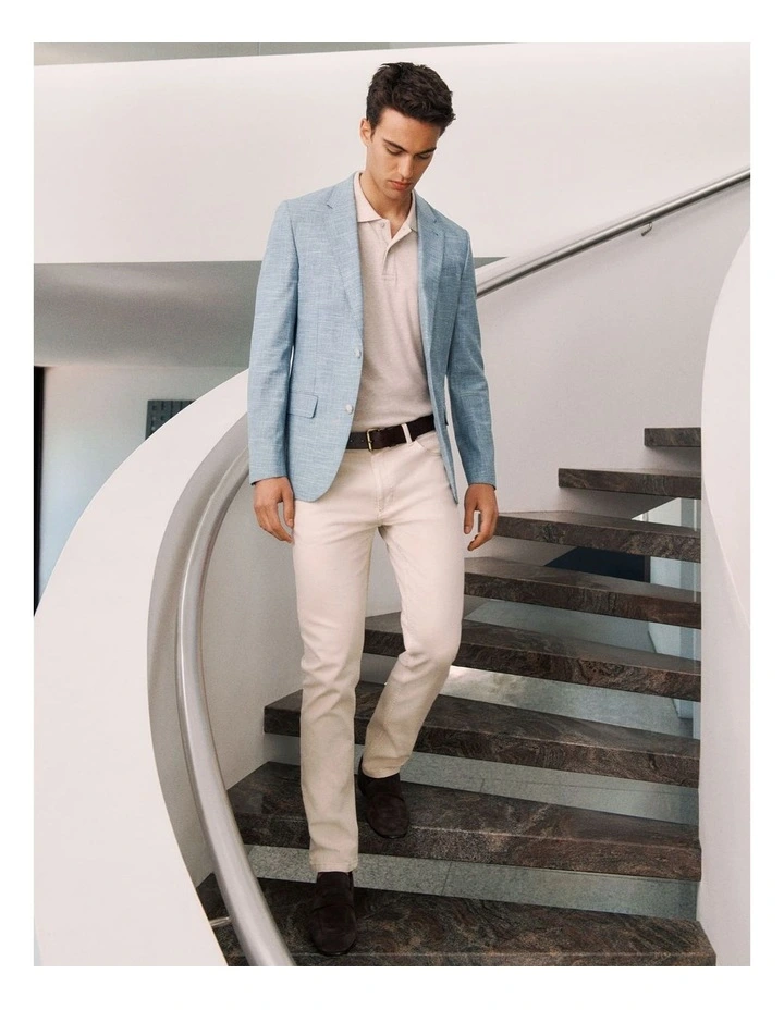 Cotton Garment Dyed Twill Pant in Stone image 2