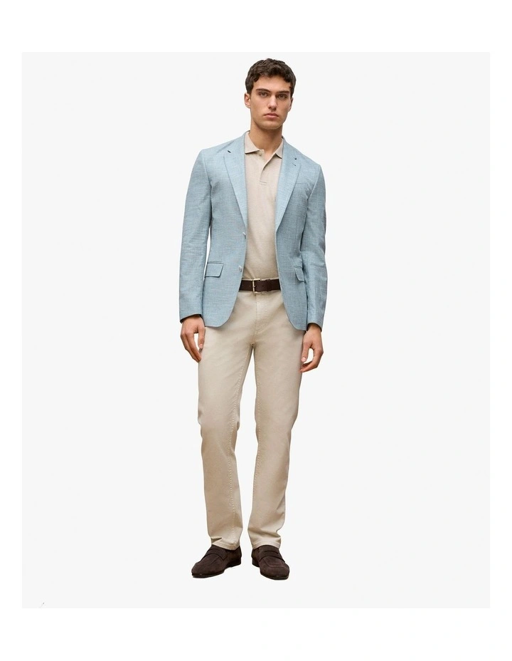 Cotton Garment Dyed Twill Pant in Stone image 3