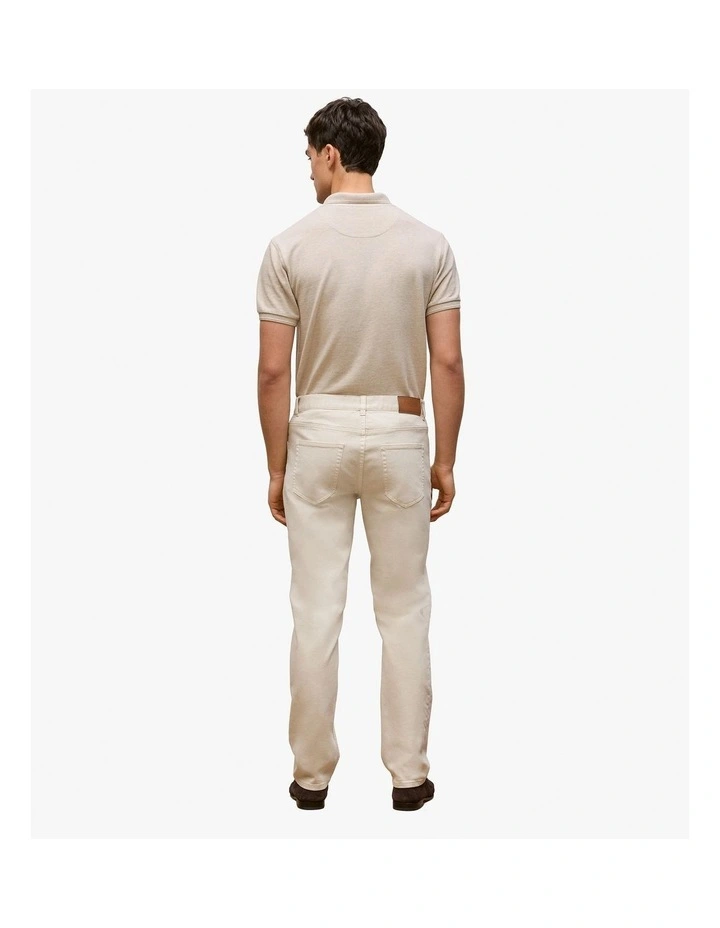 Cotton Garment Dyed Twill Pant in Stone image 5