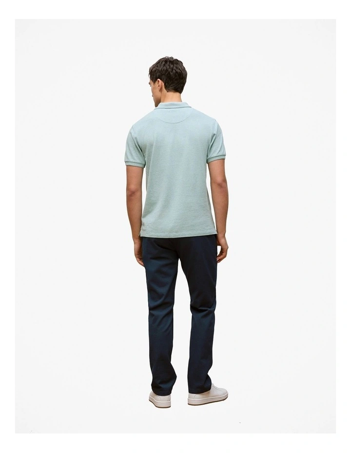 Pique Marle Monogram Polo in Light Mint image 4