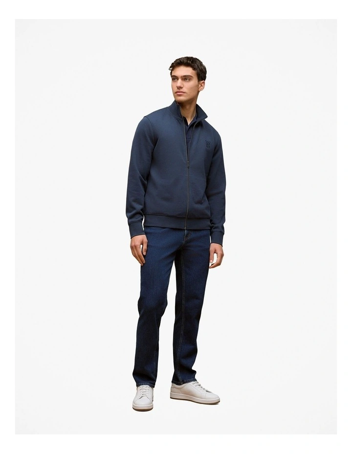 Pique Classic Short Sleeve Polo Shirt in Navy image 2