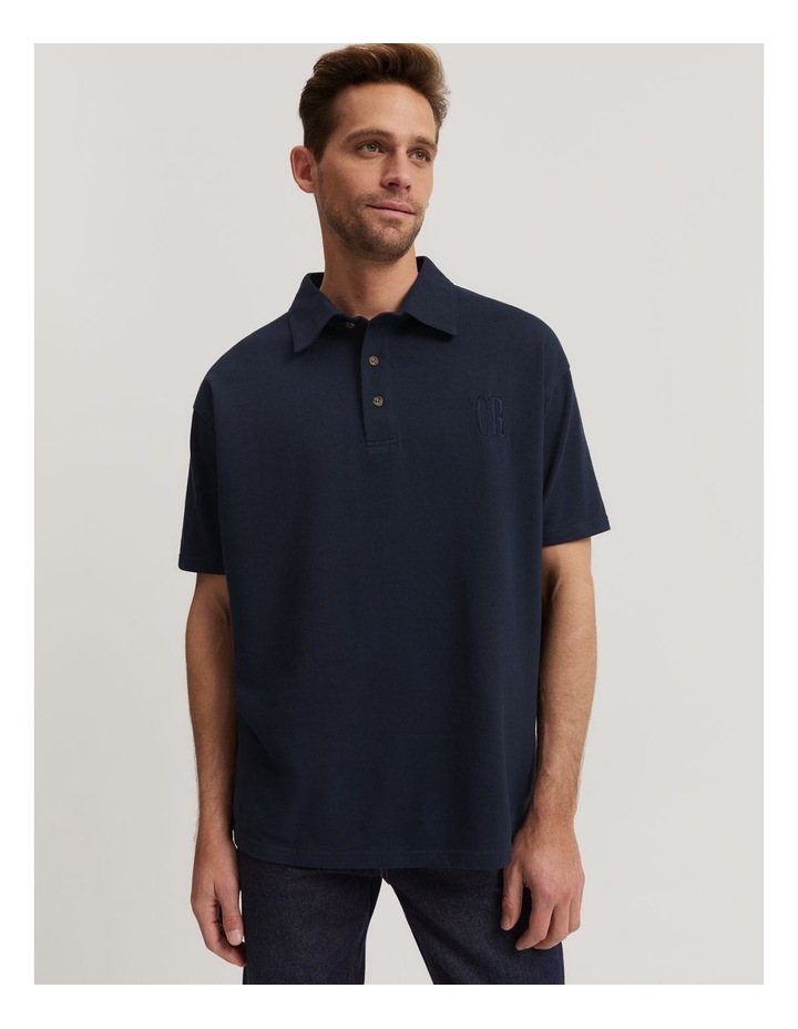 Australian Made Pique Polo in Navy