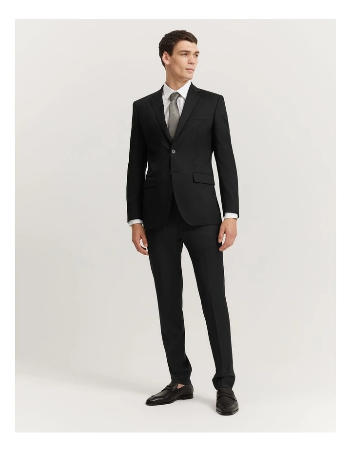 Slim Fit Travel Jacket in Black image 3