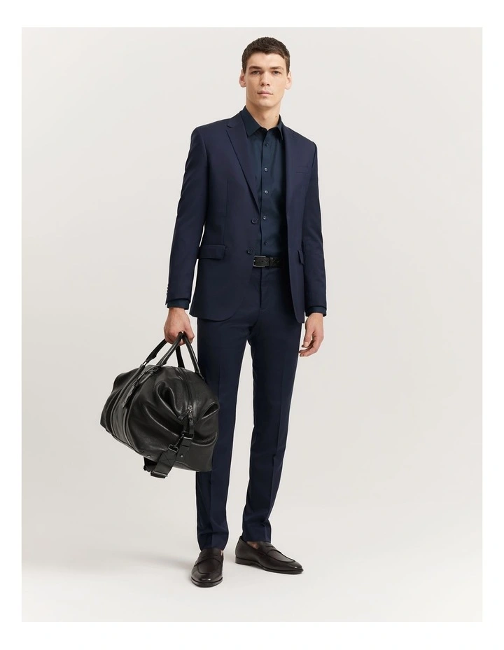 Slim Fit Travel Jacket in Navy image 1