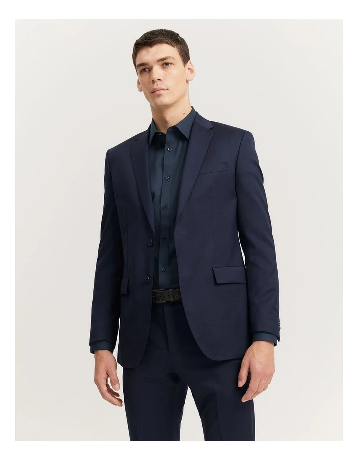Slim Fit Travel Jacket in Navy image 2