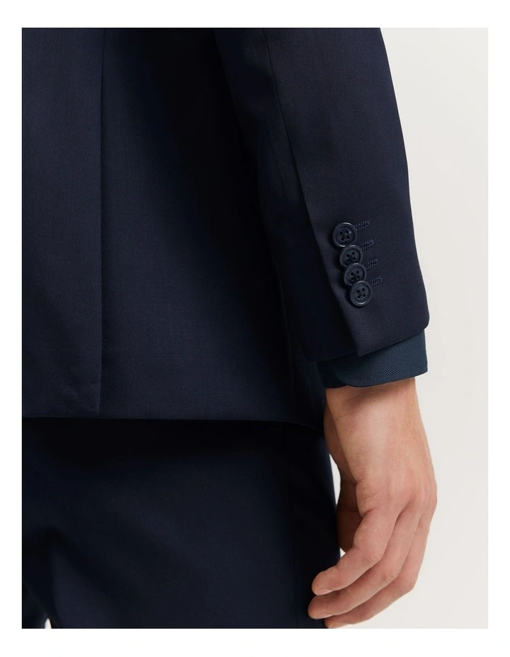 Slim Fit Travel Jacket in Navy image 4