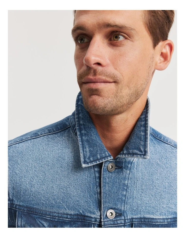 Light Wash Denim Jacket in Denim image 2