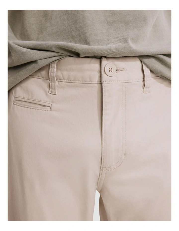 Australian Cotton Slim Fit Stretch Chino in Sandstone image 2