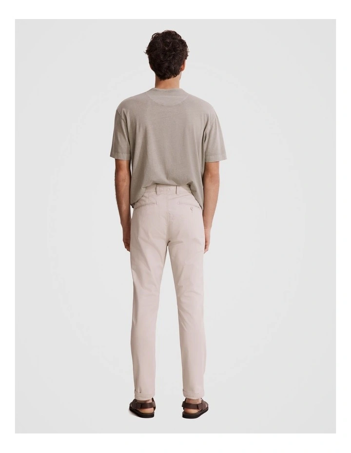Australian Cotton Slim Fit Stretch Chino in Sandstone image 4