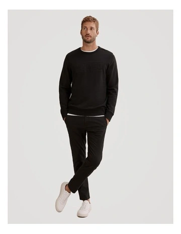 Verified Australian Cotton Heritage Sweatshirt in Black