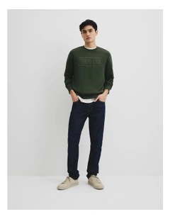 Verified Australian Cotton Heritage Sweat in Eden Green
