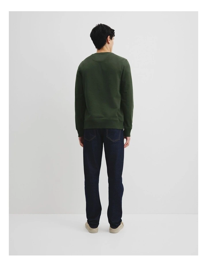 Verified Australian Cotton Heritage Sweat in Eden Green image 4