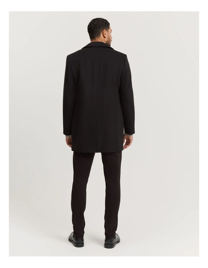 Superfine Wool Coat in Black image 5