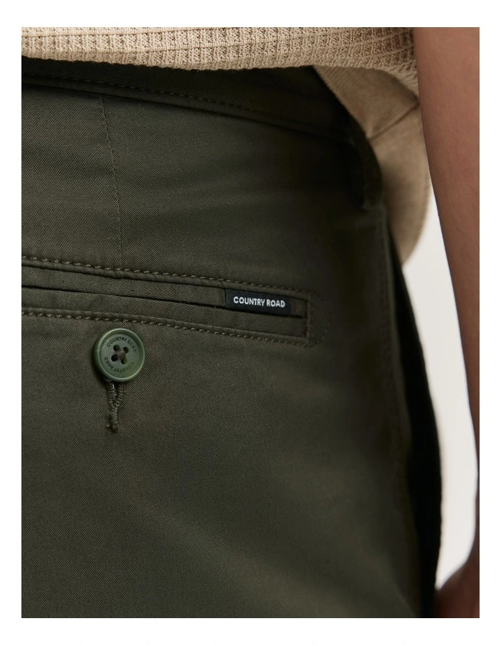 Australian Cotton Stretch Chino Short in Eden Green image 2