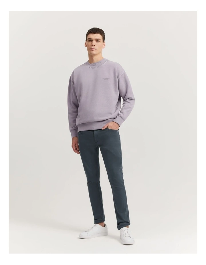 Oversized Vintage Wash Sweat in Mauve image 3