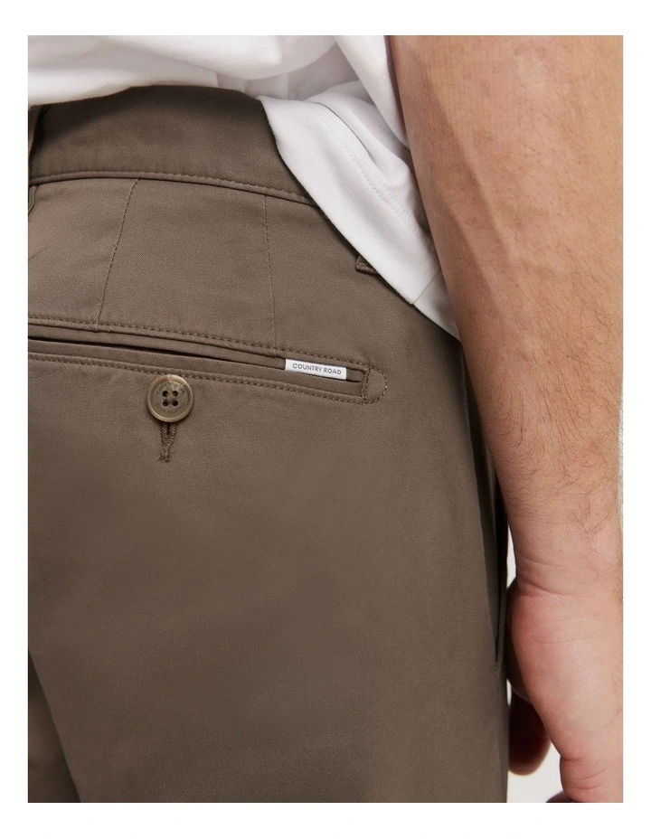 Australian Cotton Standard Fit Stretch Chino in Cappuccino image 2