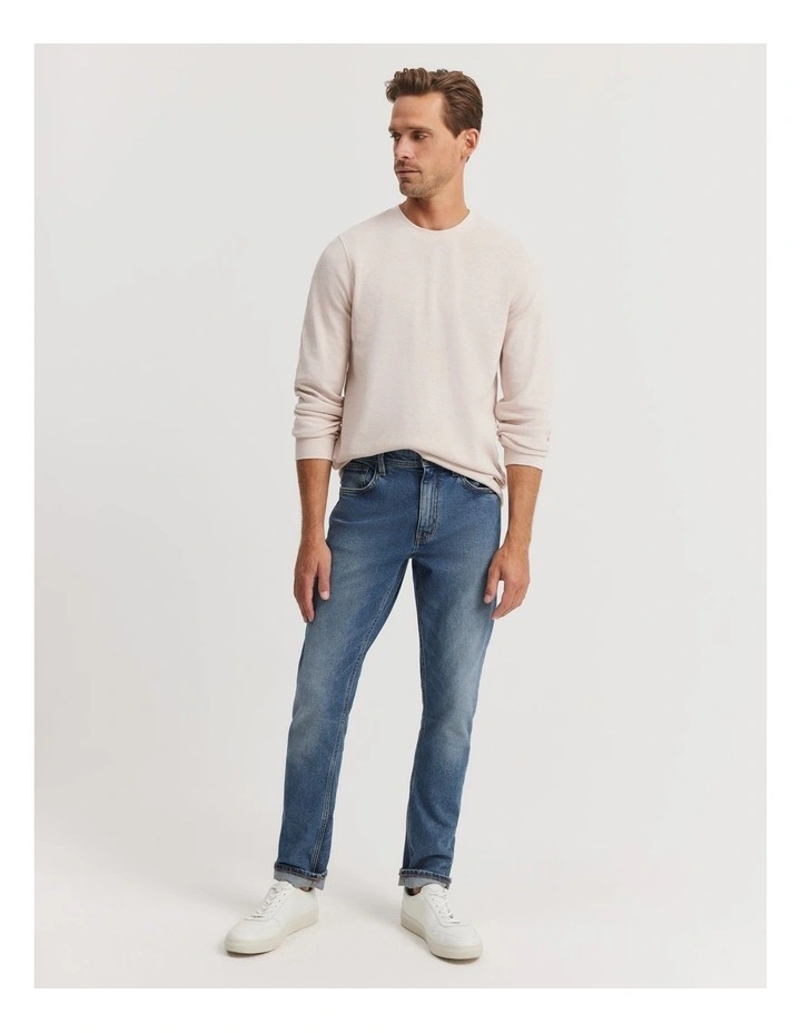 Slim Fit Jean in Mid Blue image 3