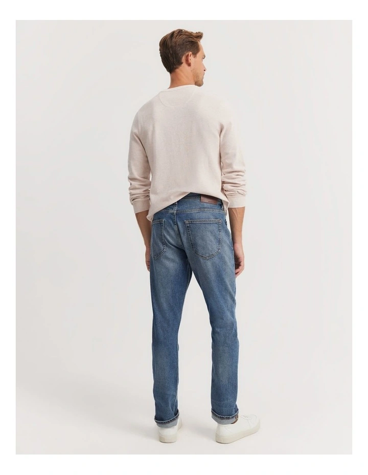 Slim Fit Jean in Mid Blue image 4