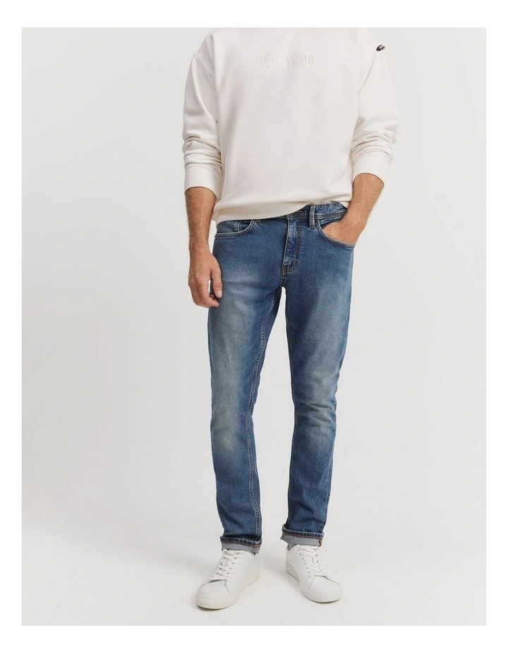 Slim Fit Jean in Mid Blue image 5