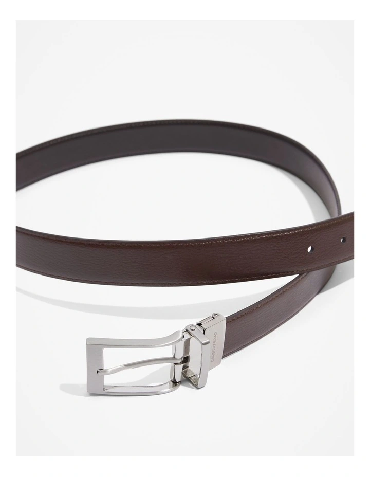 Australian Made Reversible Belt in Chocolate image 1