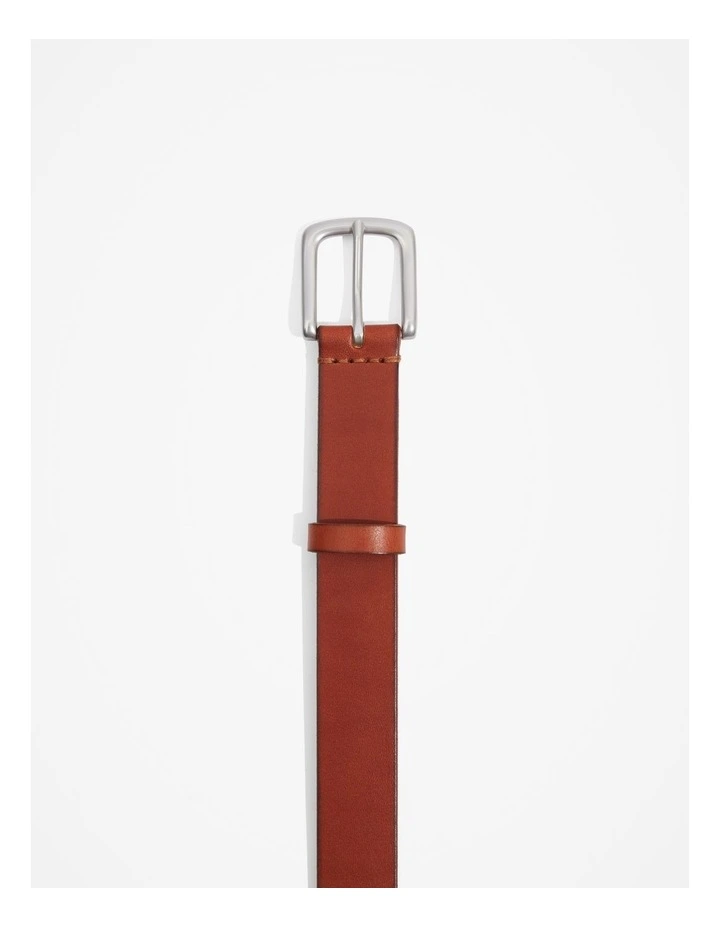 Leather Chino Belt in Tan image 3